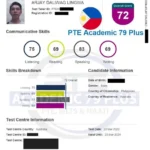 PTE Certificate for Visa