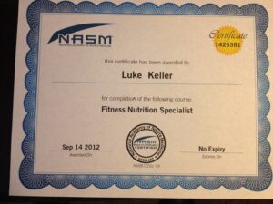 NASM Certificate