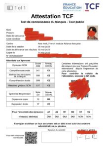 TCF Certificate